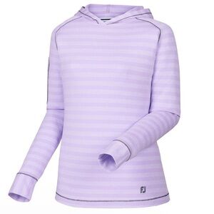 Footjoy Purple Stripe Pullover Hoodie